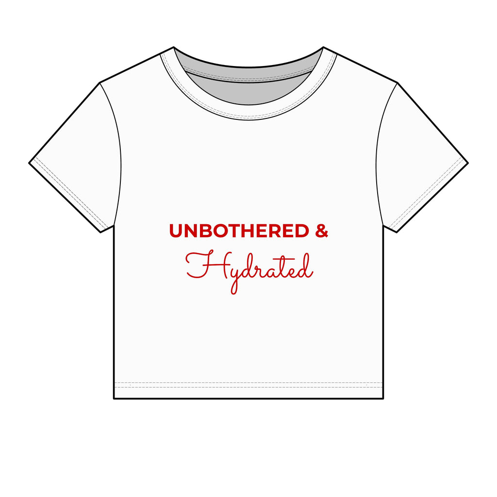 Unbothered & Hydrated Ribbed Crop Top — Femmescentique