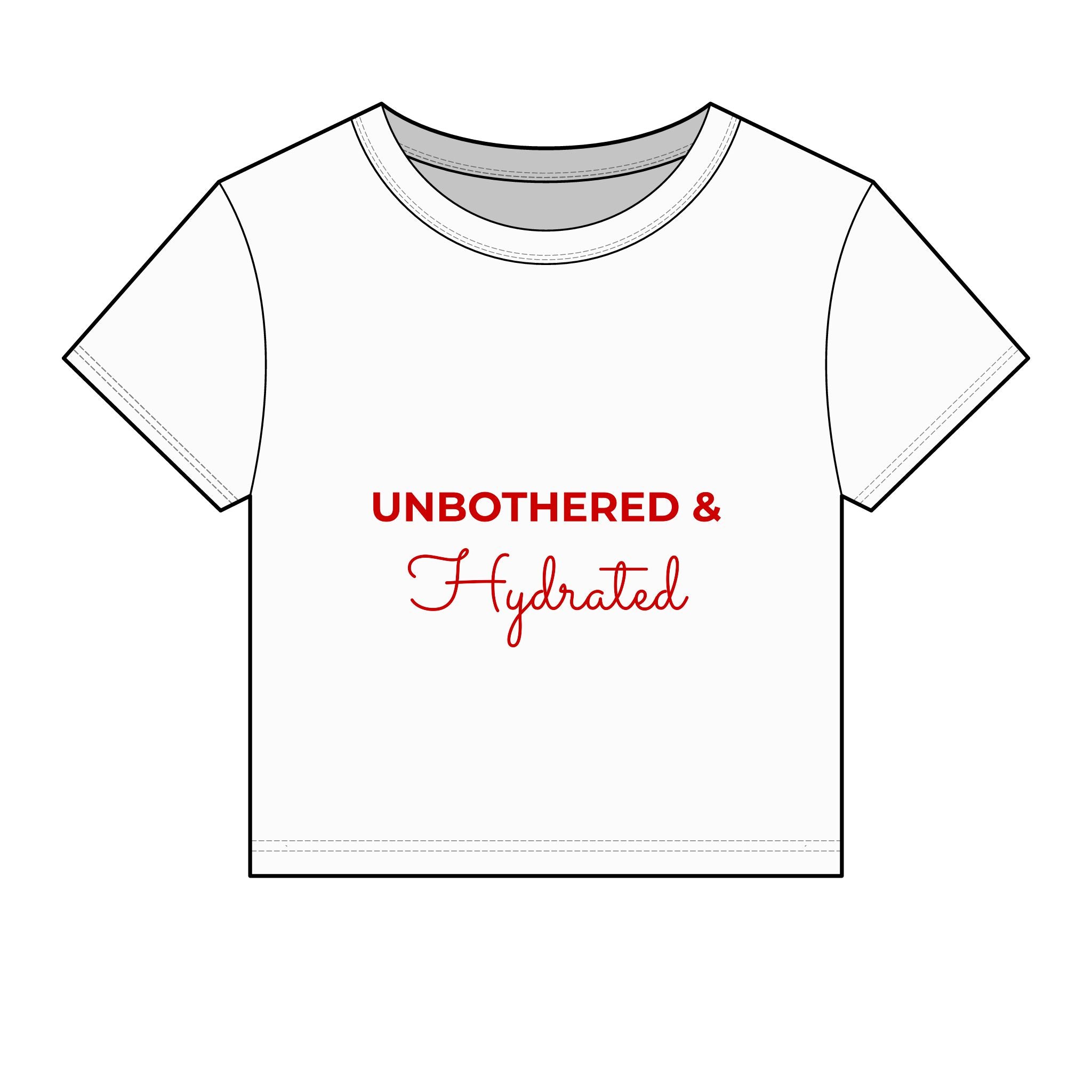 Unbothered & Hydrated Ribbed Crop Top — Femmescentique