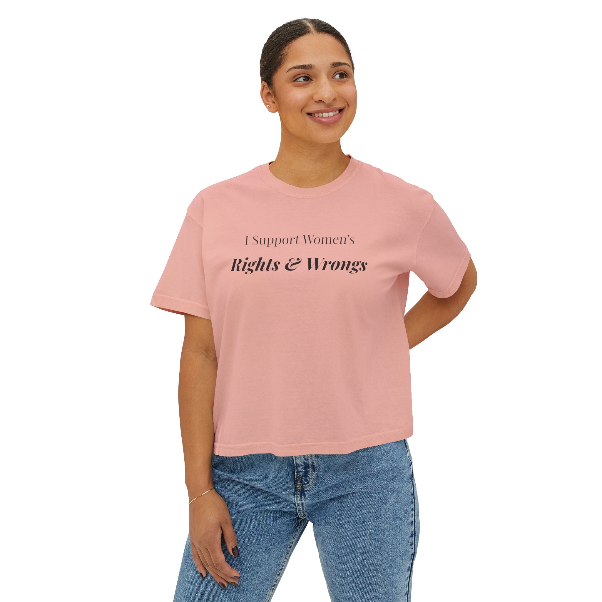 Women's support Boxy Tee — Femmescentique