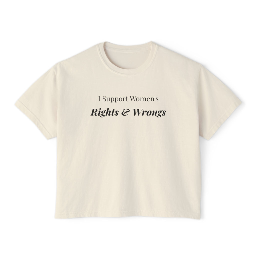 Women's support Boxy Tee — Femmescentique