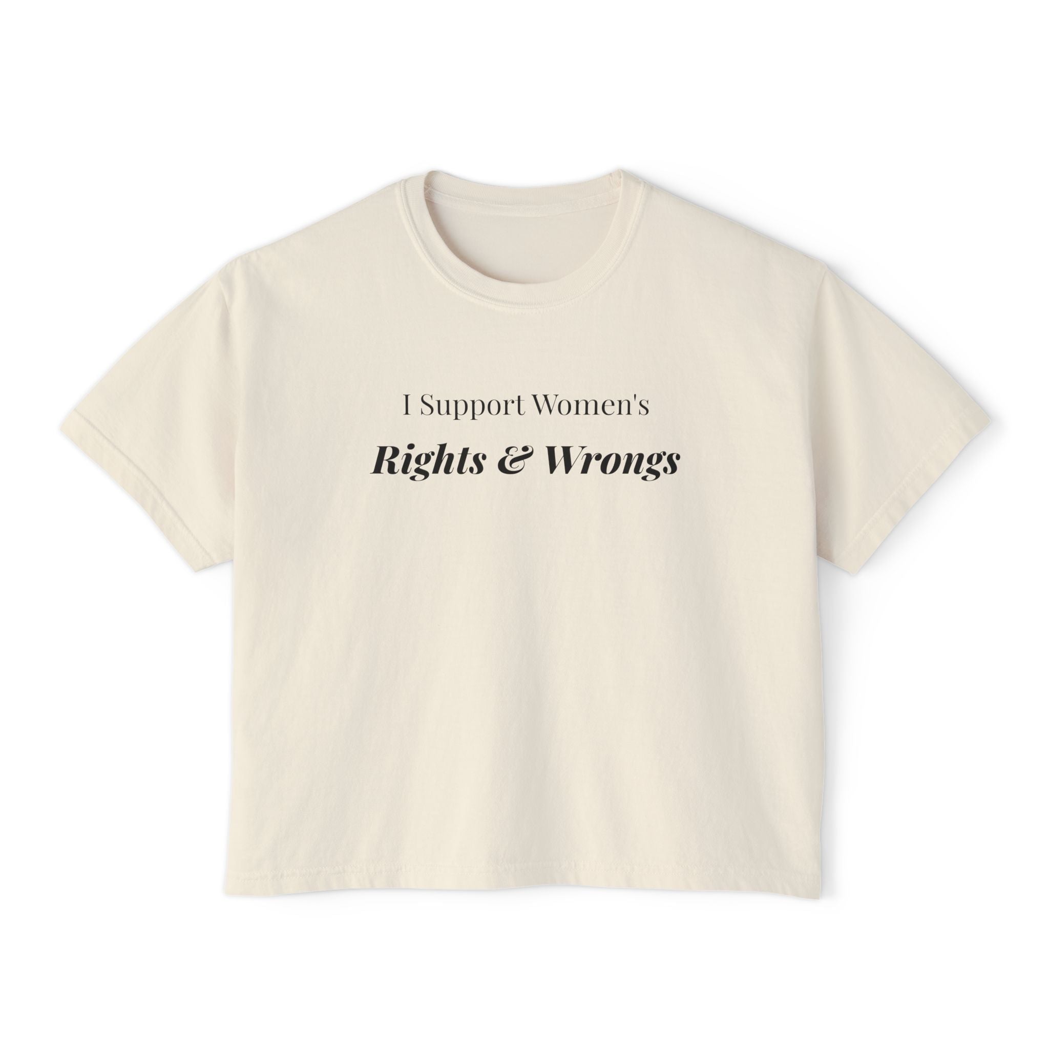 Women's support Boxy Tee — Femmescentique