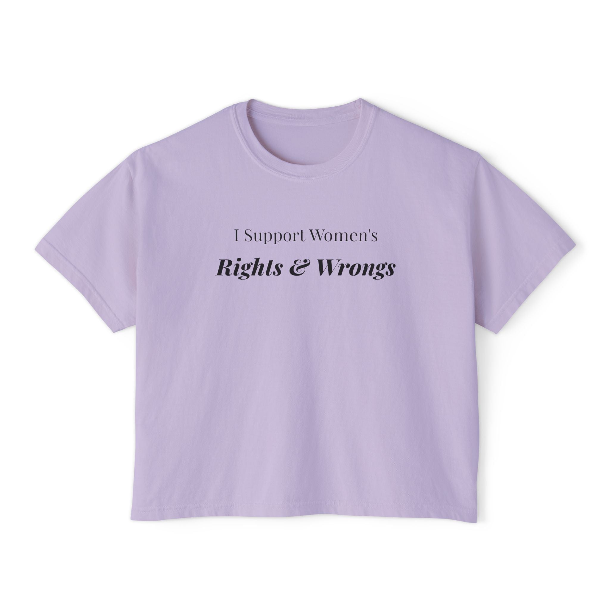 Women's support Boxy Tee — Femmescentique