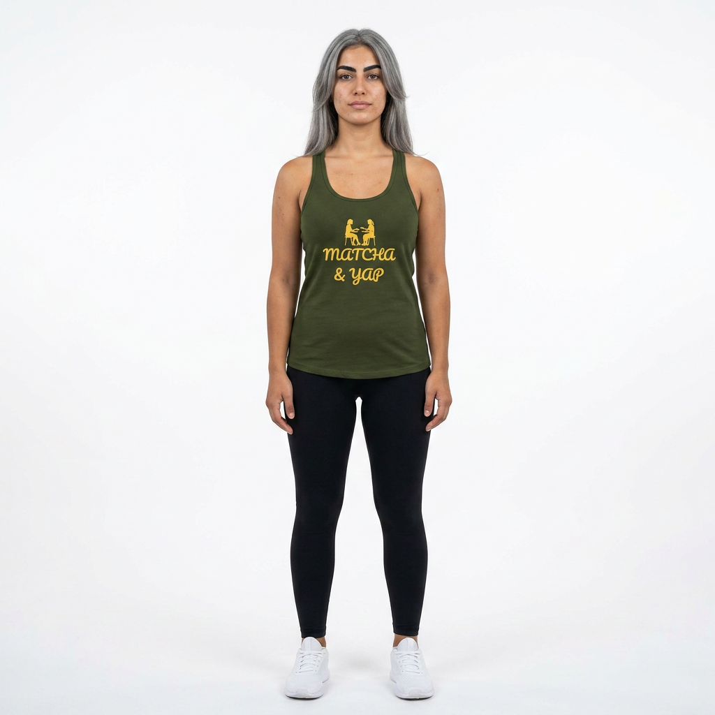 MATCHA & YAP RACERBACK TANK — FEMMESCENTIQUE