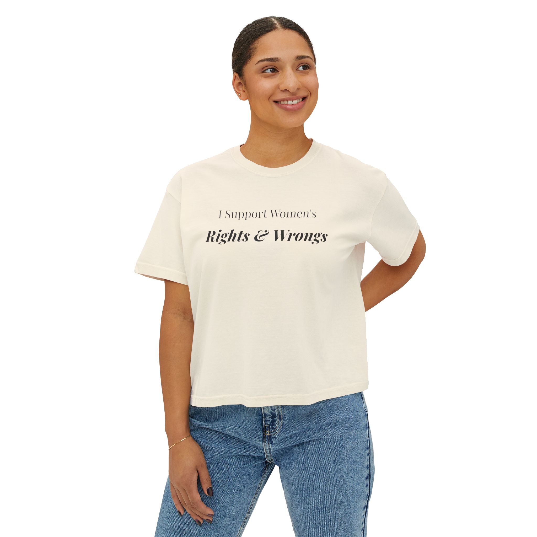 Women's support Boxy Tee — Femmescentique