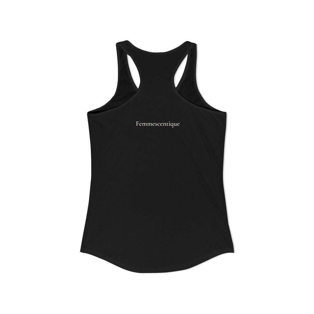 Chocolate is Cheaper Than Therapy Racer Tank — Femmescentique