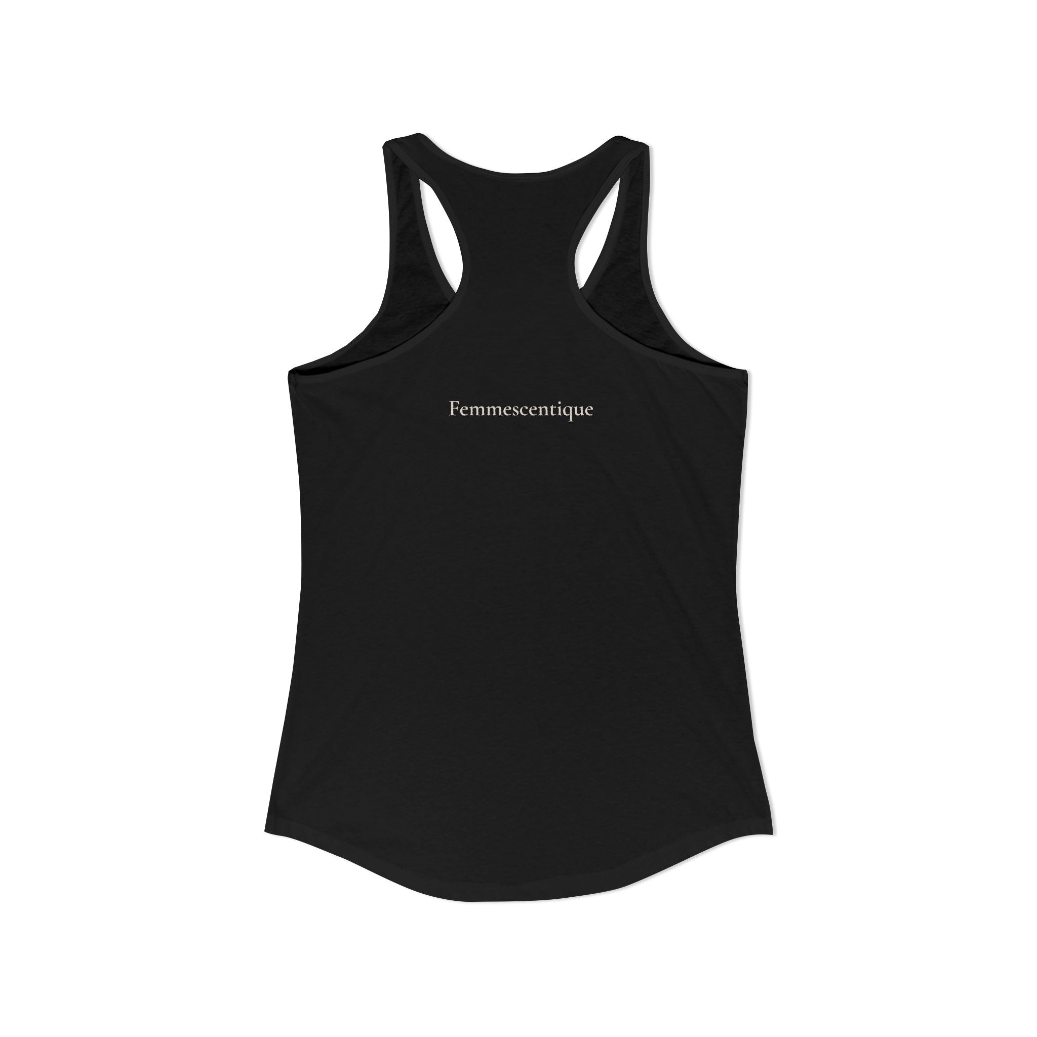 Chocolate is Cheaper Than Therapy Racer Tank — Femmescentique