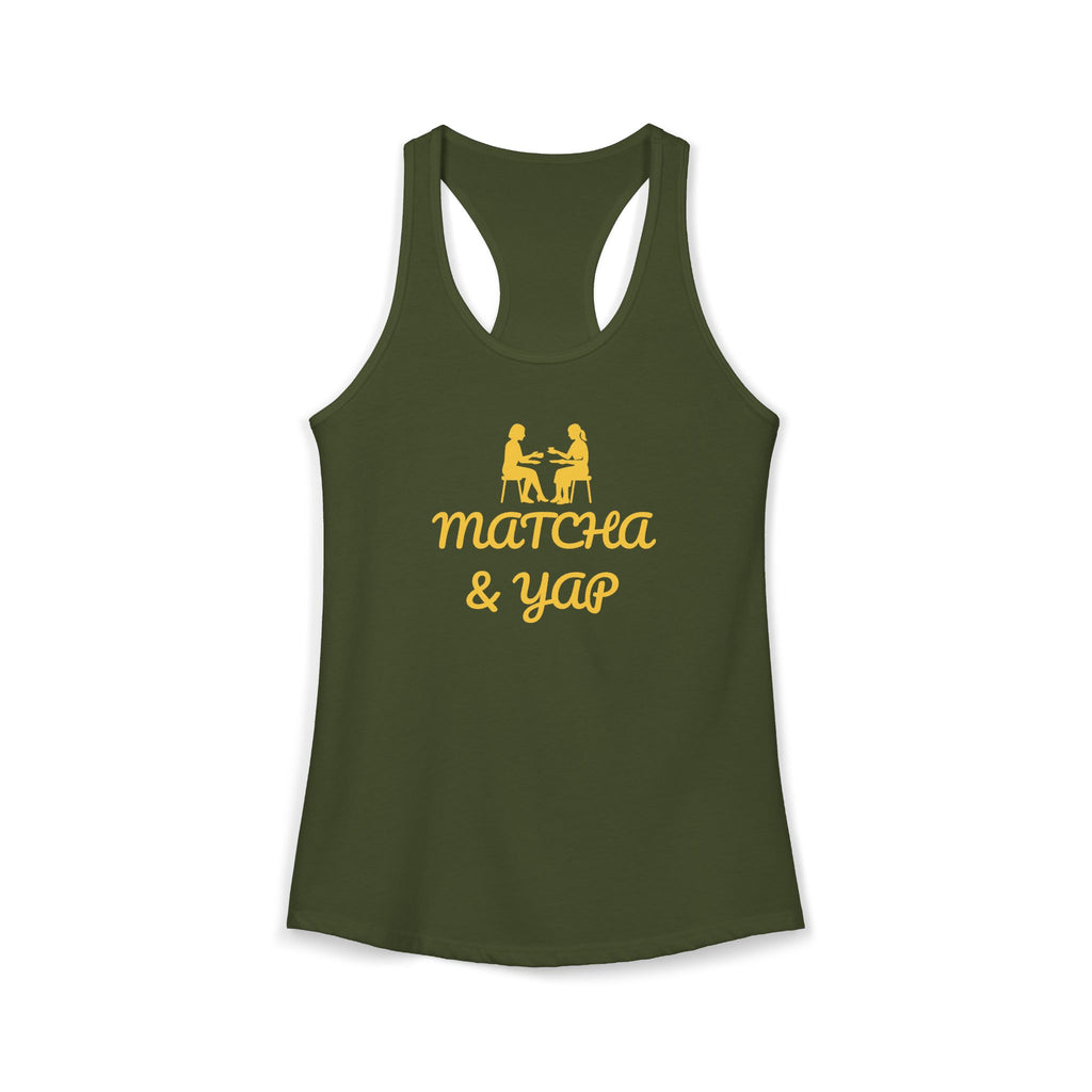 MATCHA & YAP RACERBACK TANK — FEMMESCENTIQUE