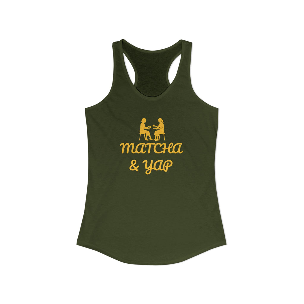 MATCHA & YAP RACERBACK TANK — FEMMESCENTIQUE