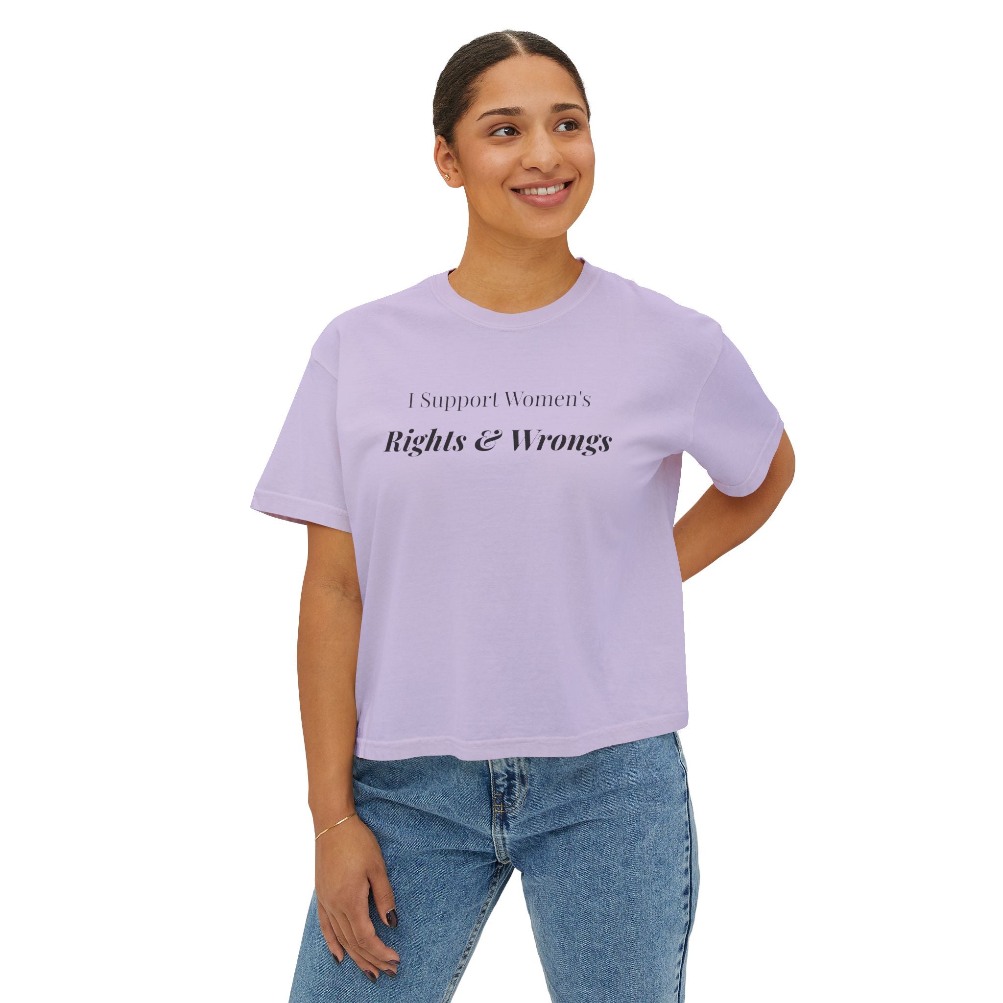 Women's support Boxy Tee — Femmescentique
