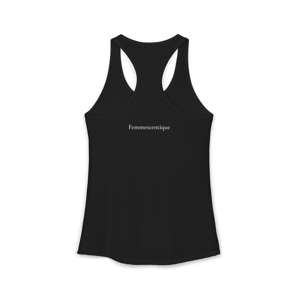Chocolate is Cheaper Than Therapy Racer Tank — Femmescentique