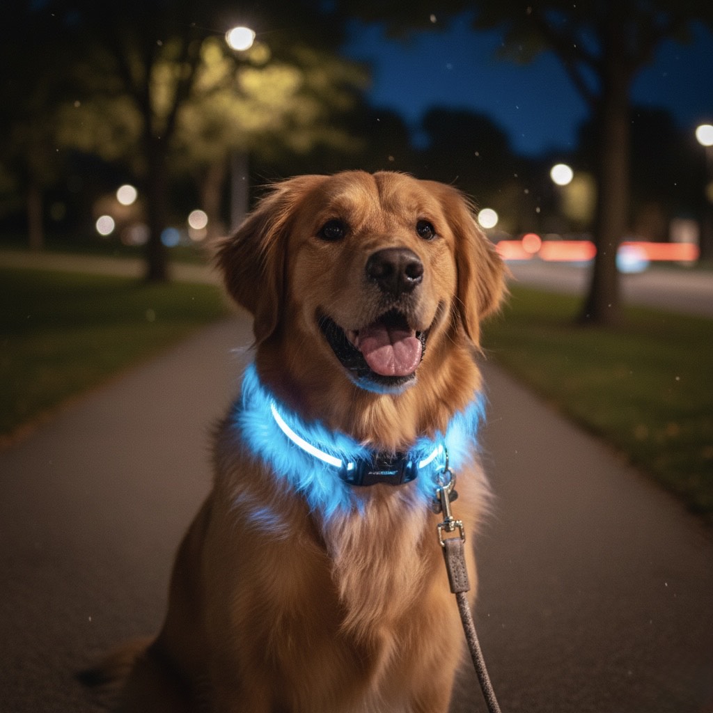 Aura Collar: Ultra-Bright LED Safety Collar